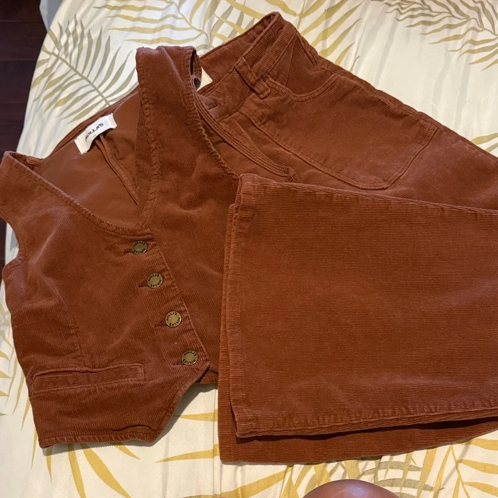 ROLLA'S from Free People Rust Brown Corduroy Boot Cut Pants - Picture 5 of 5